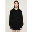 スライ BIG COLLOR ZIP UP 2P ショートワンピース BLK