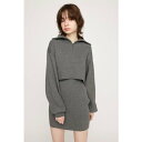 スライ BIG COLLOR ZIP UP 2P ショートワンピース T.GRY