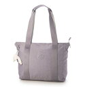 キプリング Kipling ASSENI S (Tender Grey) A4サイズ トートバッグ