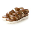 キスコ KISCO ベルテッドタンクソールサンダル (TAN)(4)
