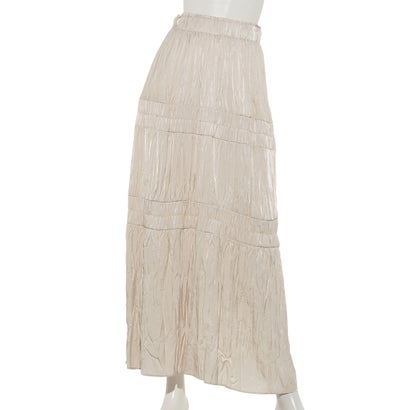 レディメイド LADYMADE ワッシャーティアードロングSK （アイボリー）