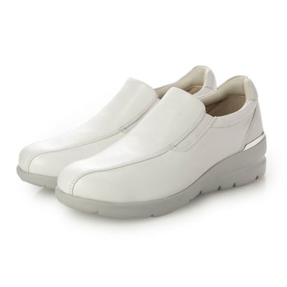 フィットジョイ FITJOY 軽量 slip-on スニーカー （WHT/GRY）