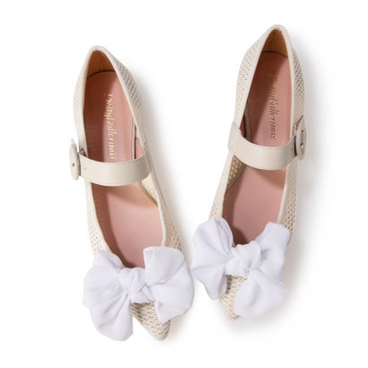 プリティ・バレリーナ Pretty Ballerinas ELLA nana maryjane detachable ciffon（エラ ナナ メリージェーン デタッチャブル シフォン ）ポインテッドシューズ （PERLA-PERLA）