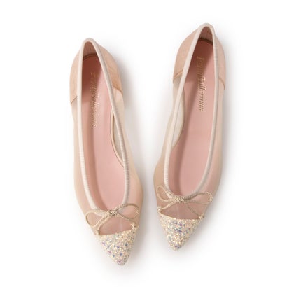 プリティ・バレリーナ バレエシューズ プリティ・バレリーナ Pretty Ballerinas LENA glitter-mesh-metallic（レナ グリッター-メッシュ-メタリック）ポインテッドシューズ （HAYA-MIES-PECHE）