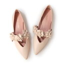 プリティ・バレリーナ Pretty Ballerinas ELLA leather flowers bouquet（エラ レザー フラワー ブーケット）ポインテッドシューズ （ROSATO-ROSATO）