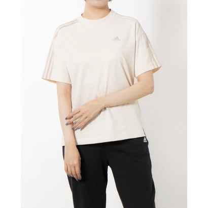 アディダス adidas レディース 半袖Tシャツ W ESS+ 3ST Tシャツ JF1397 （ワンダーホワイト）