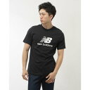 ニューバランス Tシャツ メンズ ニューバランス New Balance メンズ 半袖Tシャツ ショートスリーブTシャツ_New Balance Stacked Logo MT41502 （ブラック）