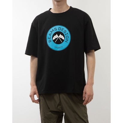 ティゴラ バイ ビームス TIGORA by BEAMS DESIGN メンズ 半袖Tシャツ カレッジロゴTシャツ TR-9P1074TS （BLACK）