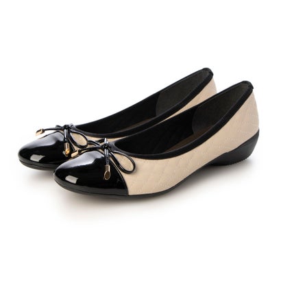 アルファキュービック ALPHA CUBIC 日本製 キルティング パテッドバレエシューズ （ベージュ）