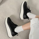 シューズインクローゼット Shoes in Closet -シュークロ- 厚底 プラットフォーム モカタイプ ラインストーン スニーカー 2528 （ブラック）