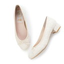 ラウナレアバレエ Launa lea ballet レースラウンドトゥヒールバレエシューズ(B5602A) (アイボリーZ)