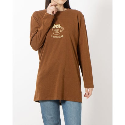 ワイファイブディ Y5D チュニック丈Tシャツ (キャメル)