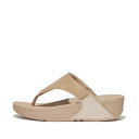 フィットフロップ fitflop LULU SHIMMERLUX TOE-POST SANDALS （Latte Beige）