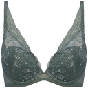 アモスタイル バイ トリンプ AMOSTYLE BY Triumph ホープブラ ピースフルリーフ(E・Fカップ) AMST1462 WHU JX (グリーン)