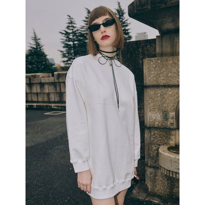 エイミーイストワール EIMY ISTOIRE EIMYロゴスウェットミニワンピース (WHITE)