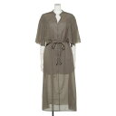 オウダー Odour コットンドビーワンピース (グレー)