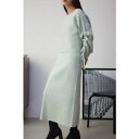 レイヤードセットドローストリングニットワンピース MINT