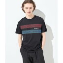 トミー ヒルフィガー TOMMY HILFIGER チェストストライプTシャツ （ブラック）