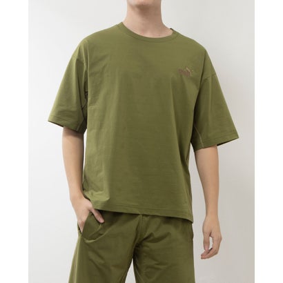 プーマ PUMA メンズ 半袖Tシャツ CORE HERITAGE SS Tシャツ_ 680667 (オリーブ グリーン)