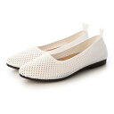 ハスキー husky Co.Ltd. BOUQET 洗える軽量ニットパンプス (WHITE)