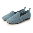 ハスキー husky Co.Ltd. BOUQET 洗える軽量スクエアニットパンプス (BLUE)