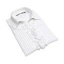 トーキョーシャツ TOKYO SHIRTS 【COFREX】 前立ミニフリル 長袖 レディースブラウス (グレー)
