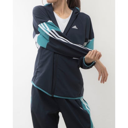 アディダス adidas レディース クロスジャケット W TEAM クロスジャケット IM8703 （レジェンドインク/アークティックフュージョン/ホワイト）