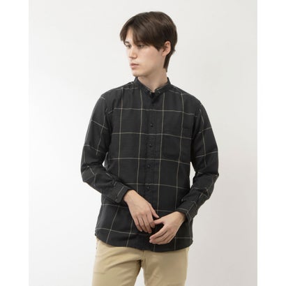 リネーム Rename 【Rename Light】スタンドカラーシャツ (ダークグレー)