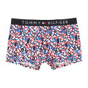 トミー ヒルフィガー TOMMY HILFIGER プリントトランクス【返品不可商品】 （ブルー系その他）