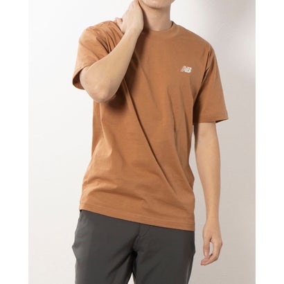 ニューバランス New Balance メンズ 半袖Tシャツ ショートスリーブTシャツ_New Balance Small logo MT41509 (ブラウン...