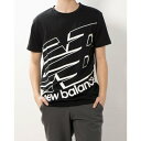 ニューバランス New Balance メンズ 半袖機能Tシャツ ビッグロゴ ショートスリーブTシャツ_Tenacity AMT31078 (ブラック)