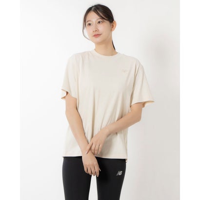 ニューバランス New Balance レディース 半袖Tシャツ ジャージショートスリーブTシャツ_Athletics WT41501 （ベージュ）