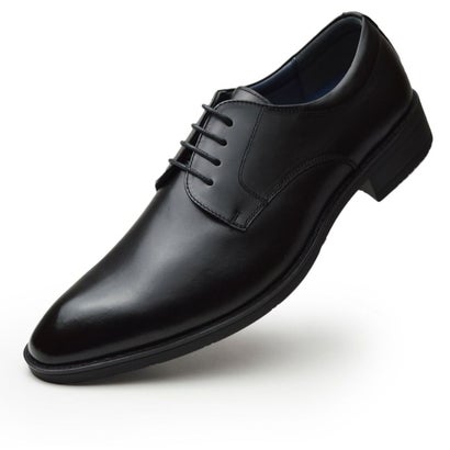 マリオロゼッティ MARIO ROZZETTY ビジネスシューズ メンズ 本革 ビジネス靴 革靴 防滑 幅広 紳士靴 レザーシューズ レースアップ プレーントゥ （ブラック）