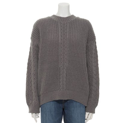 テチチ Te chichi Lugnoncure 透かしケーブルニット （チャコール）