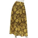 ザ ショップ ティーケー (ウィメン) THE SHOP TK(Women) プリントフレアスカート (茶色系)