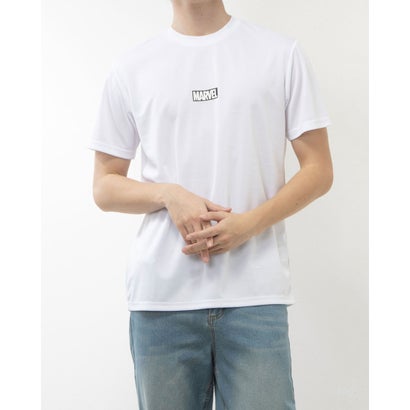 マーベル MARVEL メンズ 半袖Tシャツ 冷感UVドライTシャツ スターク MV-9C15044TS (WHITE)