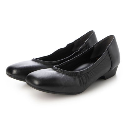 ミラスポーツ Milla sports 柔らかレザー カジュアルー コンフォートパンプス （ブラック）