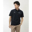 デサント DESCENTE メンズ 半袖機能ポロシャツ SUNSCREEN ミニ鹿の子 バックロゴ ポロシャツ DMMXJA70 (ネイビー)