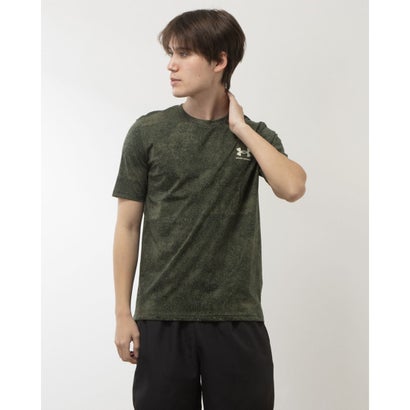 アンダーアーマー UNDER ARMOUR メンズ 半袖Tシャツ UA プリント ショートスリーブTシャツ 1384804 (Baroque Green / /...