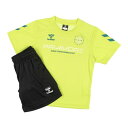 ヒュンメル hummel ジュニア Tシャツハーフパンツセット プリアモーレスーツ HJP7133SP (サイバーライム)