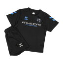 ヒュンメル hummel ジュニア Tシャツハーフパンツセット プリアモーレスーツ HJP7133SP (ブラック)