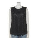 ジプシーブルー GIPSY BLUE 【Style Ravie】フラワーカットワークレースコンビベスト (ブラック)