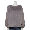 ジプシーブルー GIPSY BLUE 【Charm】フェイクファー+ストレッチコンビプルオーバー (グレー)