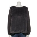 ジプシーブルー GIPSY BLUE 【Charm】フェイクファー+ストレッチコンビプルオーバー (チャコール)(4)