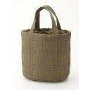 アースメイド EARTH MADE E6353QUILTINGCHECKTOTE (カーキ)