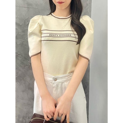 エイミーイストワール EIMY ISTOIRE EIMYロゴニットプルオーバー （LIGHT YELLOW）