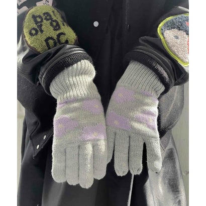 キャセリーニ 手袋 キャセリーニ Casselini ジャガードニット手袋 （グレー）