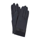 ローラ アシュレイ LAURA ASHLEY 婦人 UV手袋 ショート丈 (ネイビー)