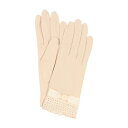 ローラ アシュレイ LAURA ASHLEY 婦人 UV手袋 ショート丈 (ベージュ)