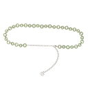 リナシメント RINASCIMENTO ビジューチェーンベルト (Acqua Verde)